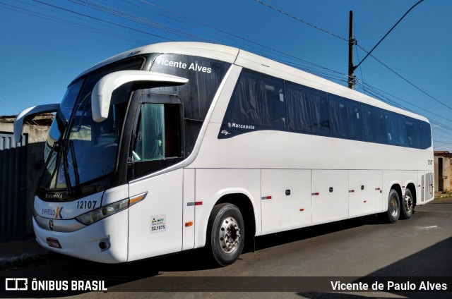 Expresso JK 12107 na cidade de Araxá, Minas Gerais, Brasil, por Vicente de Paulo Alves. ID da foto: 6916038.