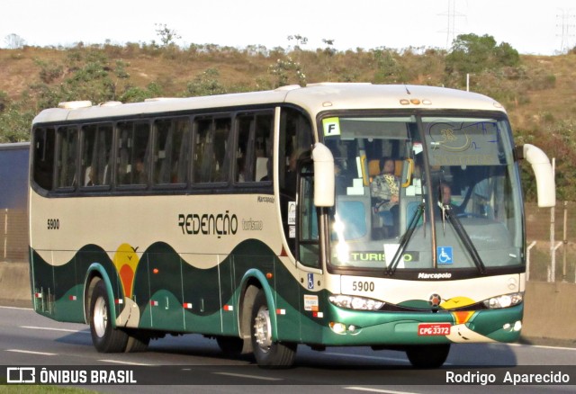 Redenção Turismo 5900 na cidade de Aparecida, São Paulo, Brasil, por Rodrigo  Aparecido. Número da foto: #6917535.