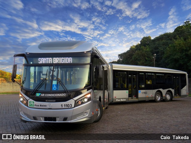 Viação Santa Brígida 1 1103 na cidade de São Paulo, São Paulo, Brasil, por Caio  Takeda. Número da foto: #6917049.