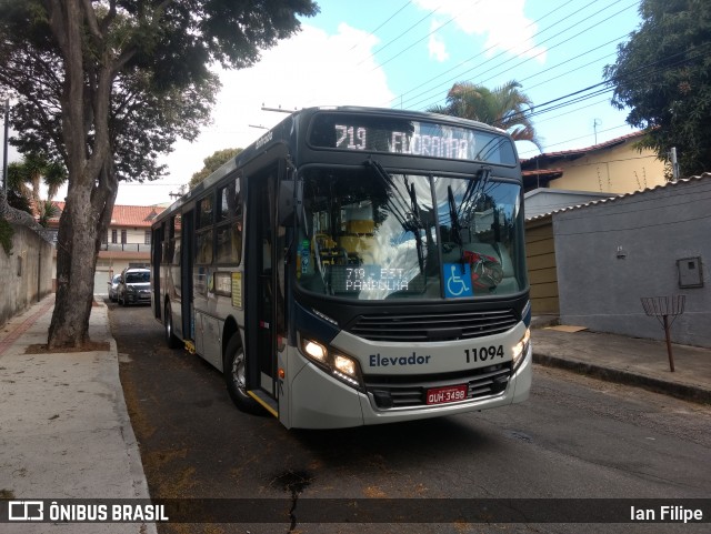 Auto Omnibus Floramar 11094 na cidade de Belo Horizonte, Minas Gerais, Brasil, por Ian Filipe. Número da foto: #6920258.