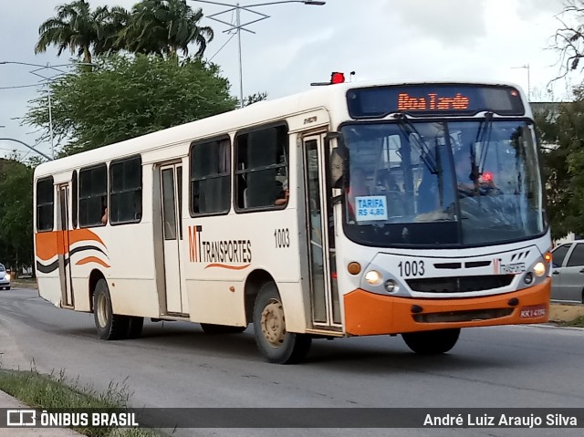 MT Transportes 1003 na cidade de Cabo de Santo Agostinho, Pernambuco, Brasil, por André Luiz Araujo Silva. ID da foto: 6919337.
