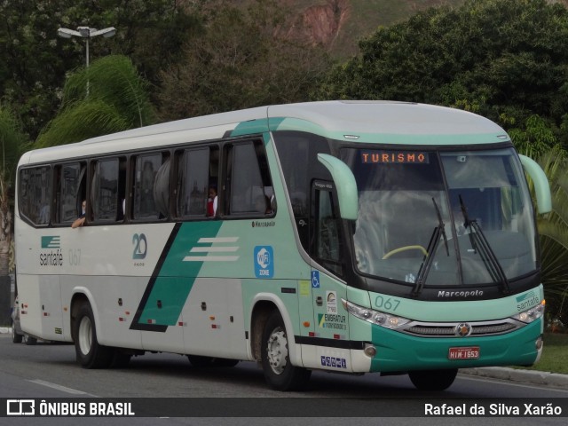Santa Fé Transportes 067 na cidade de Aparecida, São Paulo, Brasil, por Rafael da Silva Xarão. Número da foto: #6920200.