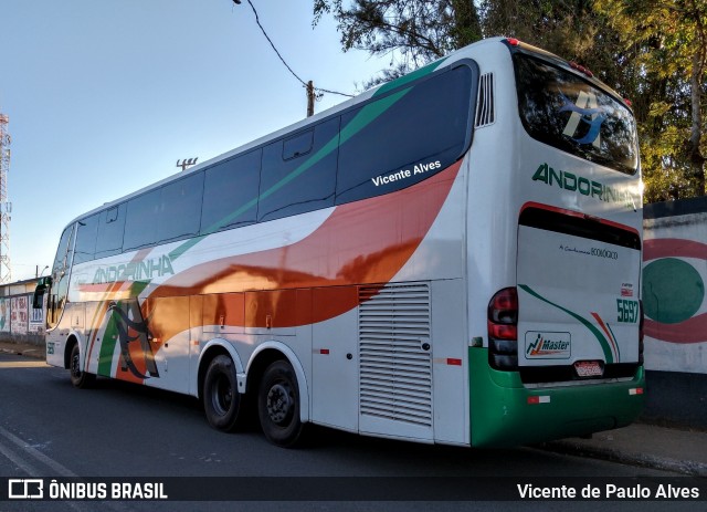 Empresa de Transportes Andorinha 5697 na cidade de Araxá, Minas Gerais, Brasil, por Vicente de Paulo Alves. ID da foto: 6918335.