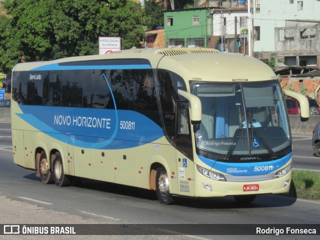 Viação Novo Horizonte 500811 na cidade de Salvador, Bahia, Brasil, por Rodrigo Fonseca. ID da foto: 6919064.