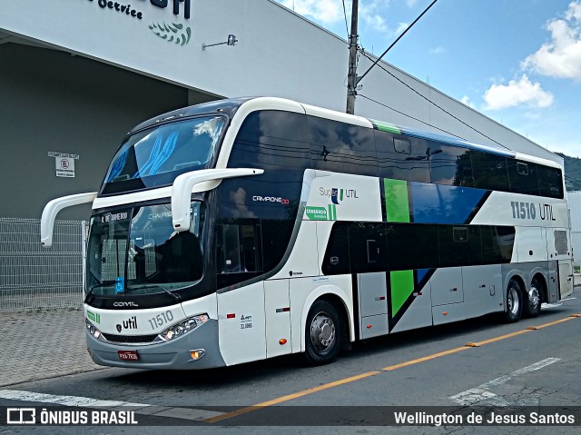 UTIL - União Transporte Interestadual de Luxo 11510 na cidade de Juiz de Fora, Minas Gerais, Brasil, por Wellington de Jesus Santos. Número da foto: #6918323.