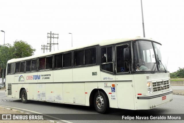 Cristoni Transportes e Turismo 8603 na cidade de São Paulo, São Paulo, Brasil, por Felipe Navas Geraldo Moura . Número da foto: #6919159.