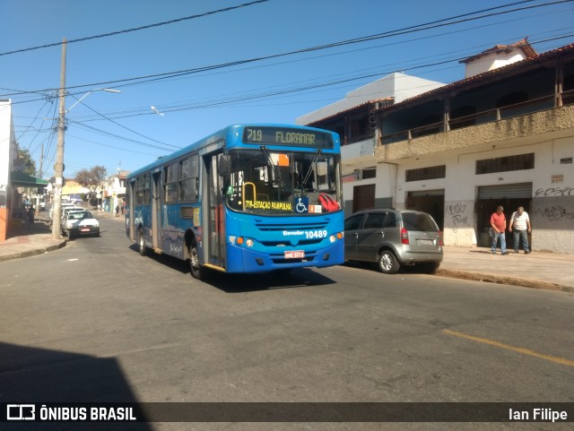 Auto Omnibus Floramar 10489 na cidade de Belo Horizonte, Minas Gerais, Brasil, por Ian Filipe. ID da foto: 6920299.