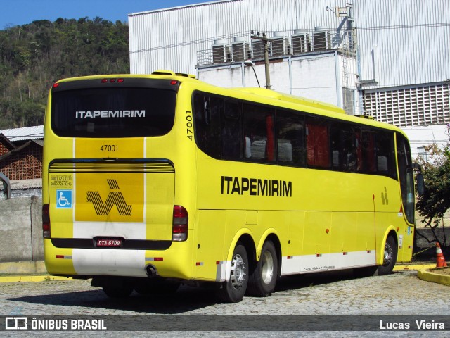 Viação Itapemirim 47001 na cidade de Juiz de Fora, Minas Gerais, Brasil, por Lucas Vieira. ID da foto: 6923752.