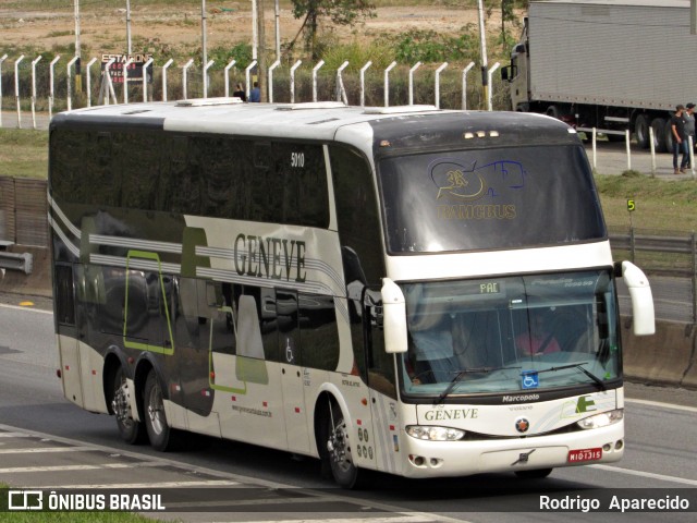 Santa Luzia Transporte e Turismo - Geneve Turismo 5010 na cidade de Aparecida, São Paulo, Brasil, por Rodrigo  Aparecido. Número da foto: #6922916.
