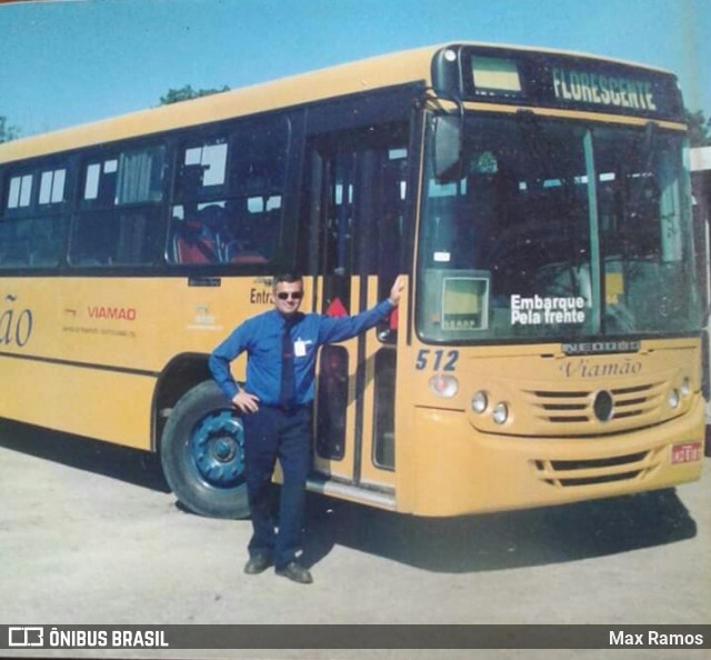 Empresa de Transporte Coletivo Viamão 512 na cidade de Viamão, Rio Grande do Sul, Brasil, por Max Ramos. ID da foto: 6920844.