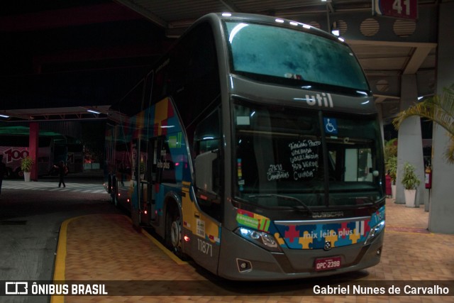 UTIL - União Transporte Interestadual de Luxo 11871 na cidade de Resende, Rio de Janeiro, Brasil, por Gabriel Nunes de Carvalho. ID da foto: 6921440.