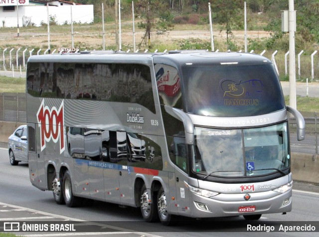 Auto Viação 1001 RJ 108.516 na cidade de Aparecida, São Paulo, Brasil, por Rodrigo  Aparecido. ID da foto: 6922984.