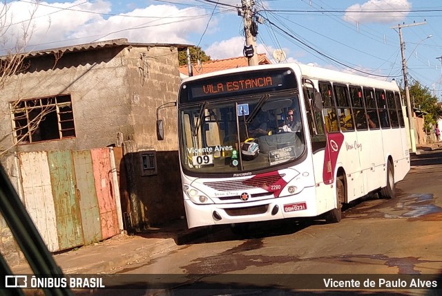 Vera Cruz Transporte e Turismo 2280 na cidade de Araxá, Minas Gerais, Brasil, por Vicente de Paulo Alves. Número da foto: #6922175.