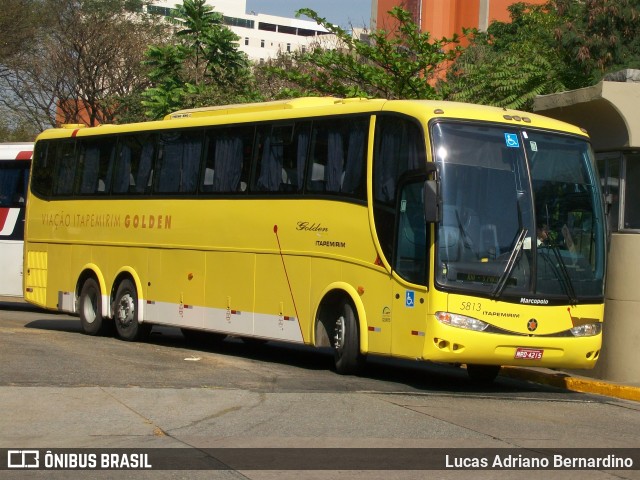 Viação Itapemirim 5813 na cidade de São Paulo, São Paulo, Brasil, por Lucas Adriano Bernardino. Número da foto: #6920864.