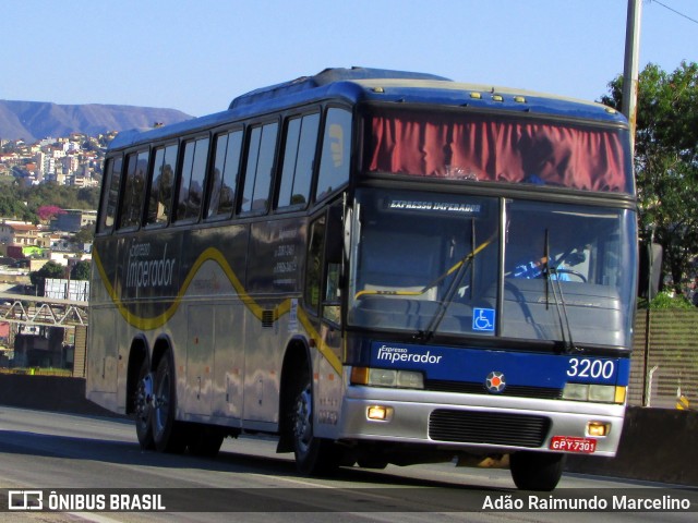 Expresso Imperador 3200 na cidade de Belo Horizonte, Minas Gerais, Brasil, por Adão Raimundo Marcelino. Número da foto: #6923287.