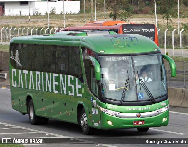 Auto Viação Catarinense 3346 na cidade de Aparecida, São Paulo, Brasil, por Rodrigo  Aparecido. Número da foto: #6923002.