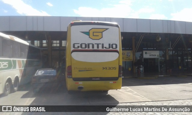 Empresa Gontijo de Transportes 14305 na cidade de Perdões, Minas Gerais, Brasil, por Guilherme Lucas Martins De Assunção. Número da foto: #6921655.
