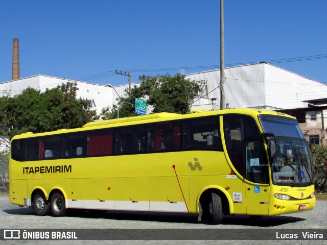 Viação Itapemirim 47001 na cidade de Juiz de Fora, Minas Gerais, Brasil, por Lucas Vieira. ID da foto: 6923760.