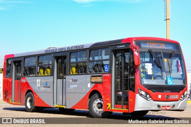 Itajaí Transportes Coletivos 2055 na cidade de Campinas, São Paulo, Brasil, por Matheus Gabriel dos Santos. Número da foto: #6926494.
