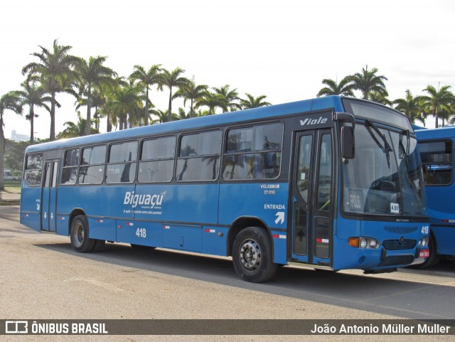 Biguaçu Transportes Coletivos Administração e Participação 418 na cidade de Florianópolis, Santa Catarina, Brasil, por João Antonio Müller Muller. Número da foto: #6926134.