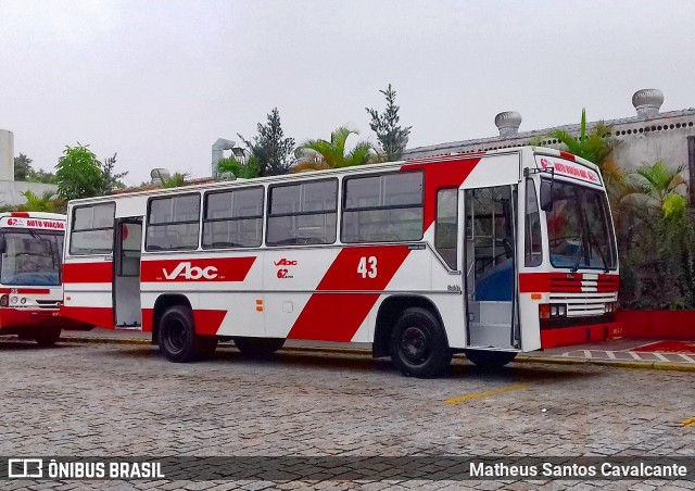 Auto Viação ABC 43 na cidade de São Bernardo do Campo, São Paulo, Brasil, por Matheus Santos Cavalcante. ID da foto: 6925955.