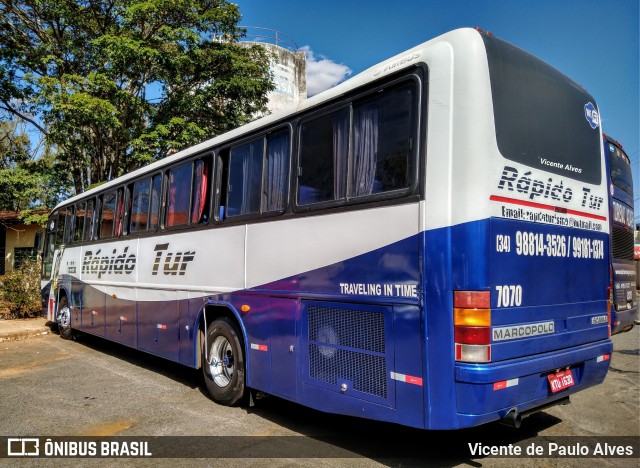 Rápido Turismo 7070 na cidade de Araxá, Minas Gerais, Brasil, por Vicente de Paulo Alves. ID da foto: 6925162.