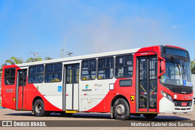 Itajaí Transportes Coletivos 2045 na cidade de Campinas, São Paulo, Brasil, por Matheus Gabriel dos Santos. ID da foto: 6926654.