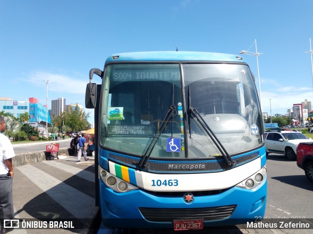 Concessionária Salvador Norte - CSN Transportes 10463 na cidade de Salvador, Bahia, Brasil, por Matheus Zeferino. ID da foto: 6924302.