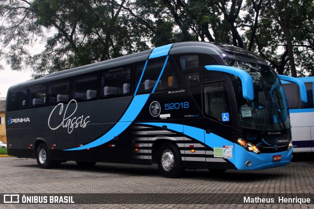 Empresa de Ônibus Nossa Senhora da Penha 52018 na cidade de São Paulo, São Paulo, Brasil, por Matheus Henrique. Número da foto: #6855653.