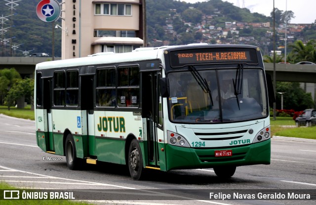 Jotur - Auto Ônibus e Turismo Josefense 1294 na cidade de Florianópolis, Santa Catarina, Brasil, por Felipe Navas Geraldo Moura . ID da foto: 6856530.