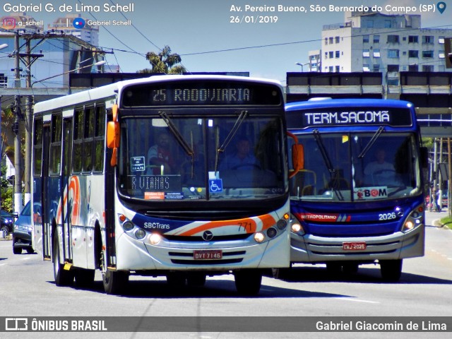 SBC Trans 771 na cidade de São Bernardo do Campo, São Paulo, Brasil, por Gabriel Giacomin de Lima. ID da foto: 6856750.