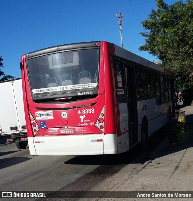 Express Transportes Urbanos Ltda 4 8388 na cidade de São Paulo, São Paulo, Brasil, por Andre Santos de Moraes. Número da foto: #6855700.