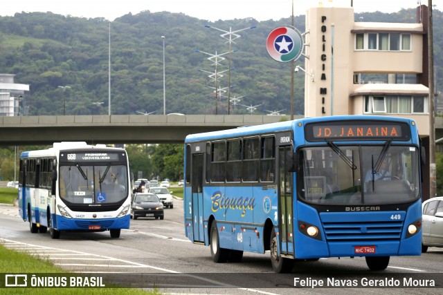 Biguaçu Transportes Coletivos Administração e Participação 449 na cidade de Florianópolis, Santa Catarina, Brasil, por Felipe Navas Geraldo Moura . ID da foto: 6856538.