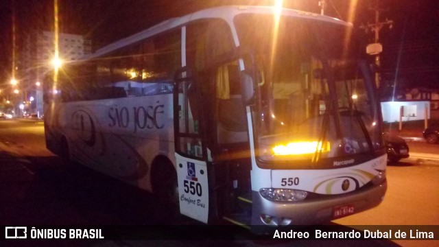 Expresso São José 550 na cidade de Capão da Canoa, Rio Grande do Sul, Brasil, por Andreo Bernardo. ID da foto: 6855764.