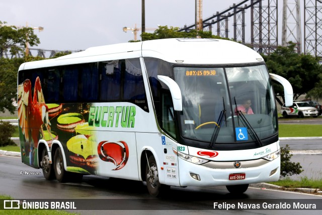 Eucatur - Empresa União Cascavel de Transportes e Turismo 4923 na cidade de Florianópolis, Santa Catarina, Brasil, por Felipe Navas Geraldo Moura . Número da foto: #6856513.