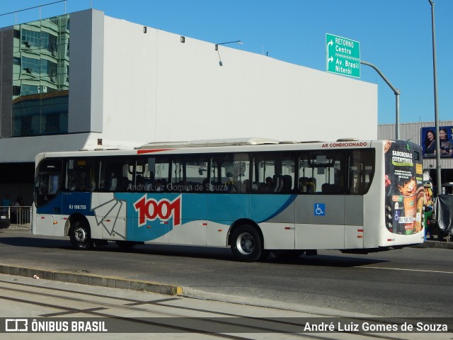 Auto Viação 1001 RJ 108.755 na cidade de Rio de Janeiro, Rio de Janeiro, Brasil, por André Luiz Gomes de Souza. Número da foto: #6856085.