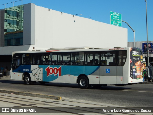 Auto Viação 1001 RJ 108.755 na cidade de Rio de Janeiro, Rio de Janeiro, Brasil, por André Luiz Gomes de Souza. ID da foto: 6856085.