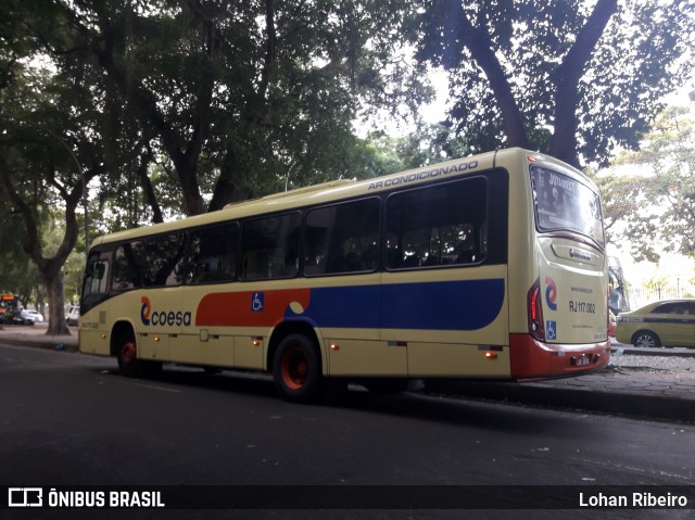 Coesa Transportes RJ 117.002 na cidade de Rio de Janeiro, Rio de Janeiro, Brasil, por Lohan Ribeiro. ID da foto: 6854680.