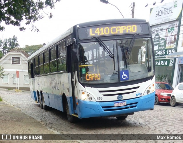 Empresa de Transporte Coletivo Viamão 553 na cidade de Viamão, Rio Grande do Sul, Brasil, por Max Ramos. ID da foto: 6927227.