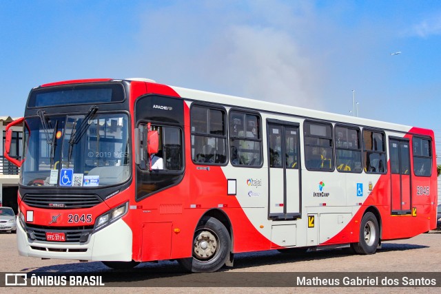 Itajaí Transportes Coletivos 2045 na cidade de Campinas, São Paulo, Brasil, por Matheus Gabriel dos Santos. ID da foto: 6926665.