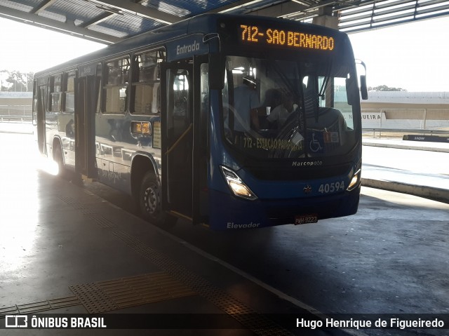 SM Transportes 40594 na cidade de Belo Horizonte, Minas Gerais, Brasil, por Hugo Henrique de Figueiredo. ID da foto: 6926797.