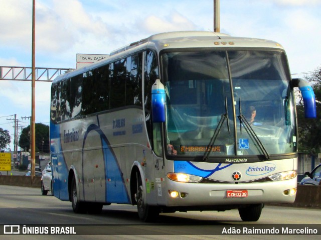 Embravans Turismo 996 na cidade de Belo Horizonte, Minas Gerais, Brasil, por Adão Raimundo Marcelino. ID da foto: 6928963.