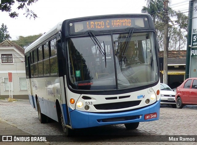 Empresa de Transporte Coletivo Viamão 533 na cidade de Viamão, Rio Grande do Sul, Brasil, por Max Ramos. ID da foto: 6927219.