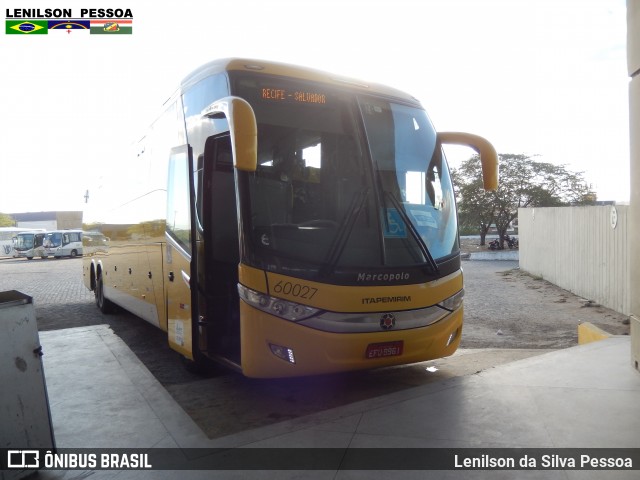 Viação Itapemirim 60027 na cidade de Caruaru, Pernambuco, Brasil, por Lenilson da Silva Pessoa. Número da foto: #6928838.