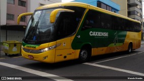Expresso Caxiense 7163 na cidade de Caxias do Sul, Rio Grande do Sul, Brasil, por Marcelo Mendes. Número da foto: #:id.