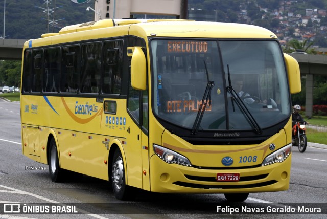 Biguaçu Transportes Coletivos Administração e Participação 1008 na cidade de Florianópolis, Santa Catarina, Brasil, por Felipe Navas Geraldo Moura . ID da foto: 6932949.