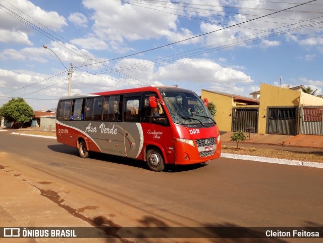 Viação Asa Verde 213110 na cidade de Rio Verde, Goiás, Brasil, por Cleiton Feitosa. ID da foto: 6932683.