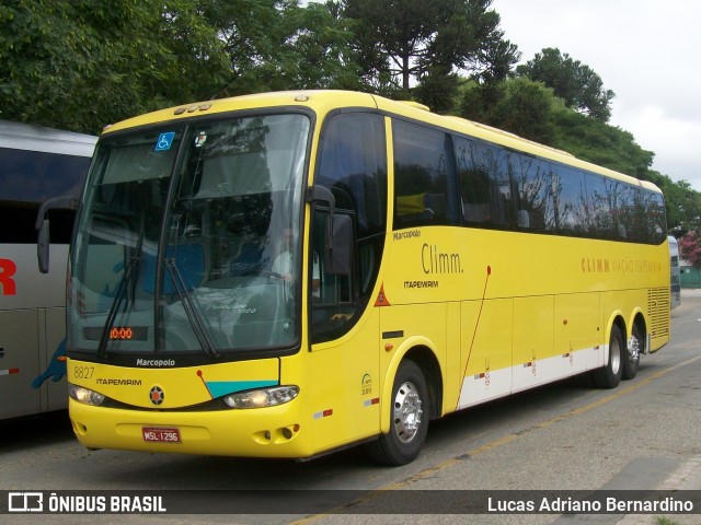 Viação Itapemirim 8827 na cidade de Curitiba, Paraná, Brasil, por Lucas Adriano Bernardino. Número da foto: #6929663.