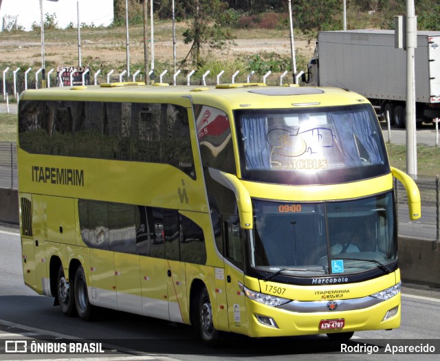 Viação Itapemirim 17507 na cidade de Aparecida, São Paulo, Brasil, por Rodrigo  Aparecido. ID da foto: 6932276.