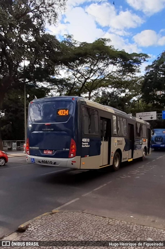 Viação Euclásio 40810 na cidade de Belo Horizonte, Minas Gerais, Brasil, por Hugo Henrique de Figueiredo. Número da foto: #6929746.